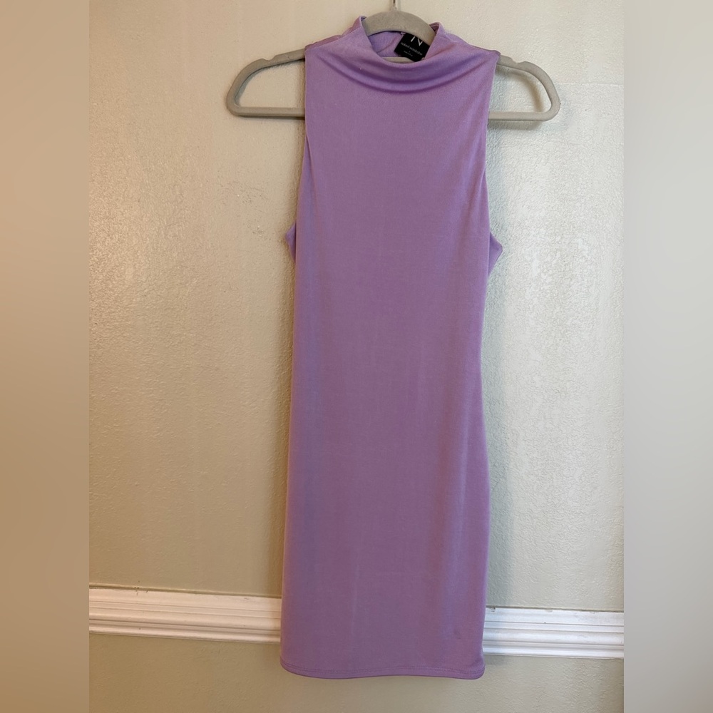 Naked Wardrobe Lavender Sleeveless Dress - Picture 3 of 8